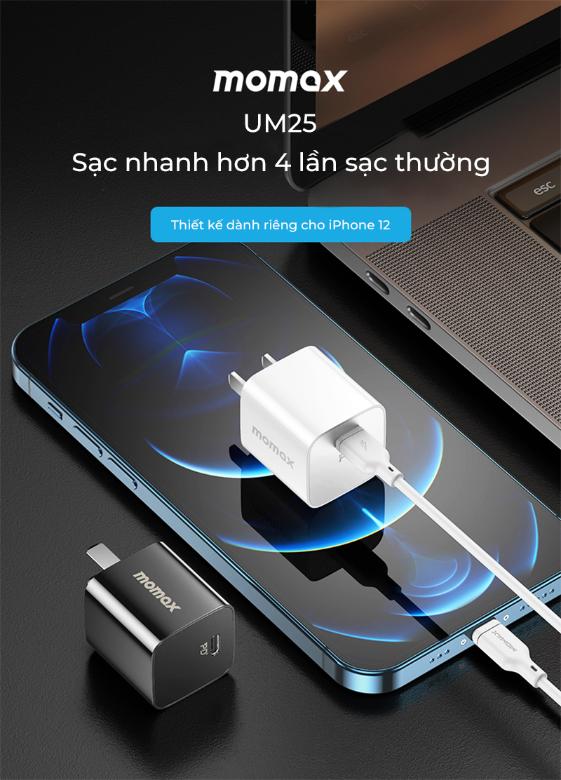 Sạc nhanh 20W PD iPhone 12