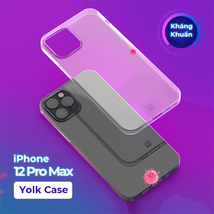 Ốp lưng TPU trong suốt Yolk Case iPhone 12 Pro Max